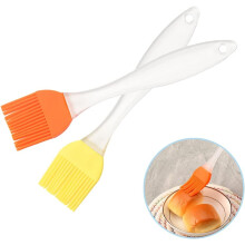 2 Pcs Pastry Brush Silicone, Cooking Baking Brush Set, Grill Brush, Heat Resistant Oil Brush Suit for Barbecues, Pastries, Food Stirring, Baking Cooki