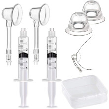 2 Sets Nipple Sucker Corrector Suction Cups and Inverted Nipple Pullers for Flats