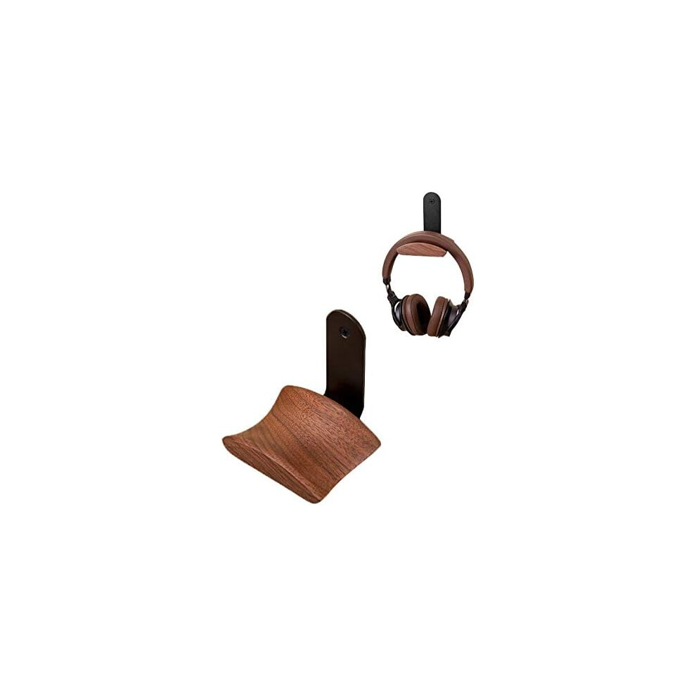 Headphone Stand, Headphone Stand, Headphone Wall Mount Headphone Holder For Audio, Studio And Pc Gaming Headphones (Walnut) 9113374514507