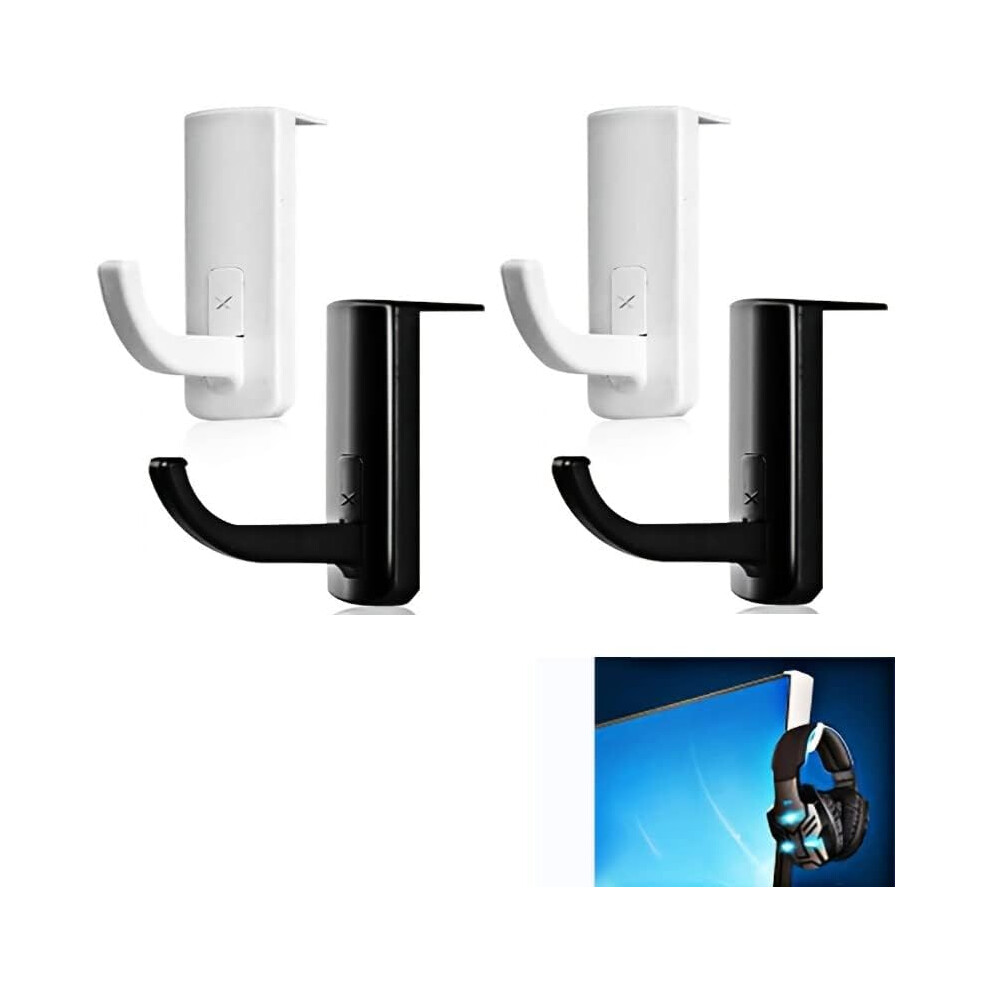 4 Headphone Monitor Holder,Headphone Stick-On Hook,Headphone Hook,Earphone Hanger,Headset Hook,Headphone Hook For Computer Monitor,Headphone Adhesive 9113374514538