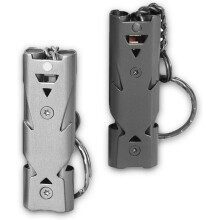 2 silbatos de acero inoxidable, silbatos de se?al de emergencia de metal de voz alta, para ?rbitros, entrenadores, salvavidas, baloncesto, f?tbol, hoc