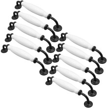 10 x Furniture Handle Tube Bar Handle, Furniture Door Stick Handle, Kitchen Cabinet Door Bar Handle with Screws Hole Distance 160MM
