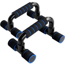 Barra de sentadillas con agarres de esponja para ejercicios de gimnasio, entrenamiento deportivo, equipo azul