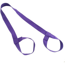 Yogamathouder, verstelbare elastische riem, draagband voor op de schouder, fitnessaccessoires, paars