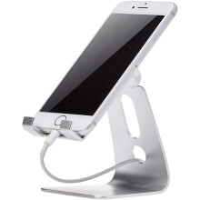 Verstellbarer Handyhalter für iPhone und Android - Silber