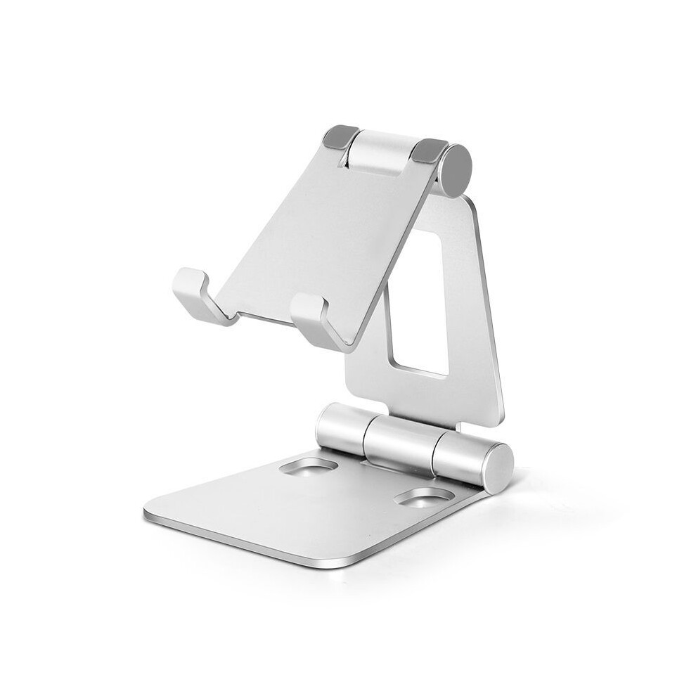 Desk Phone Holder, Portable Tabletop Smartphone Holder, Phone Dock Holder, Universal Adjustable Aluminum Stand, Silver 9113374517195