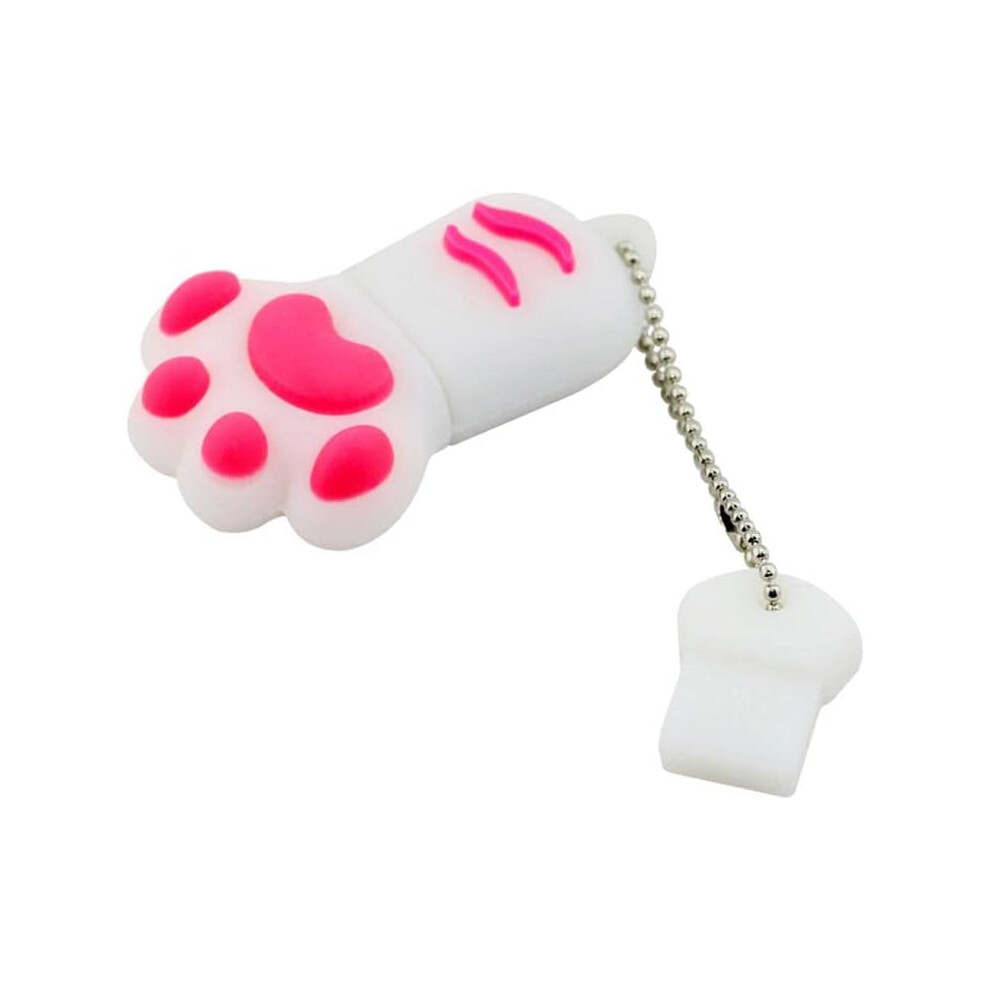 32Gb Usb 3.0 Flash Drive Super Cute Cat Paw Shape Usb Drive Cartoon Usb Stick Thumb Drive Lovely Animal Memory Stick High Speed Pen Drive Whit Black 9113374518116
