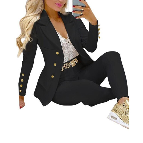 (red, xxl) Women's Suit Jacket Pants Jacket 1
