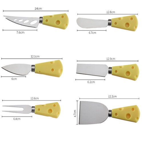 pezzi coltello per formaggio in acciaio inossidabile 2