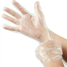Lot de 500 gants jetables en plastique PE transparent, gants de protection pour réservoir diesel en polyéthylène transparent, taille unique