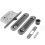 Oval sliding door handle + hook lock body + small knob handle 1