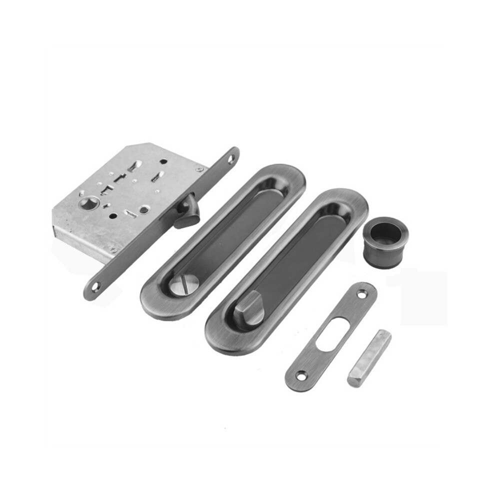 Oval Sliding Door Handle + Hook Lock Body + Small Knob Handle 9113374523950