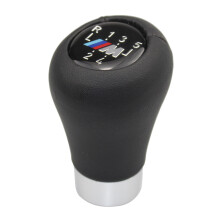 For BMW Series Black Leather Manual Gear Shift Knob With Adapter