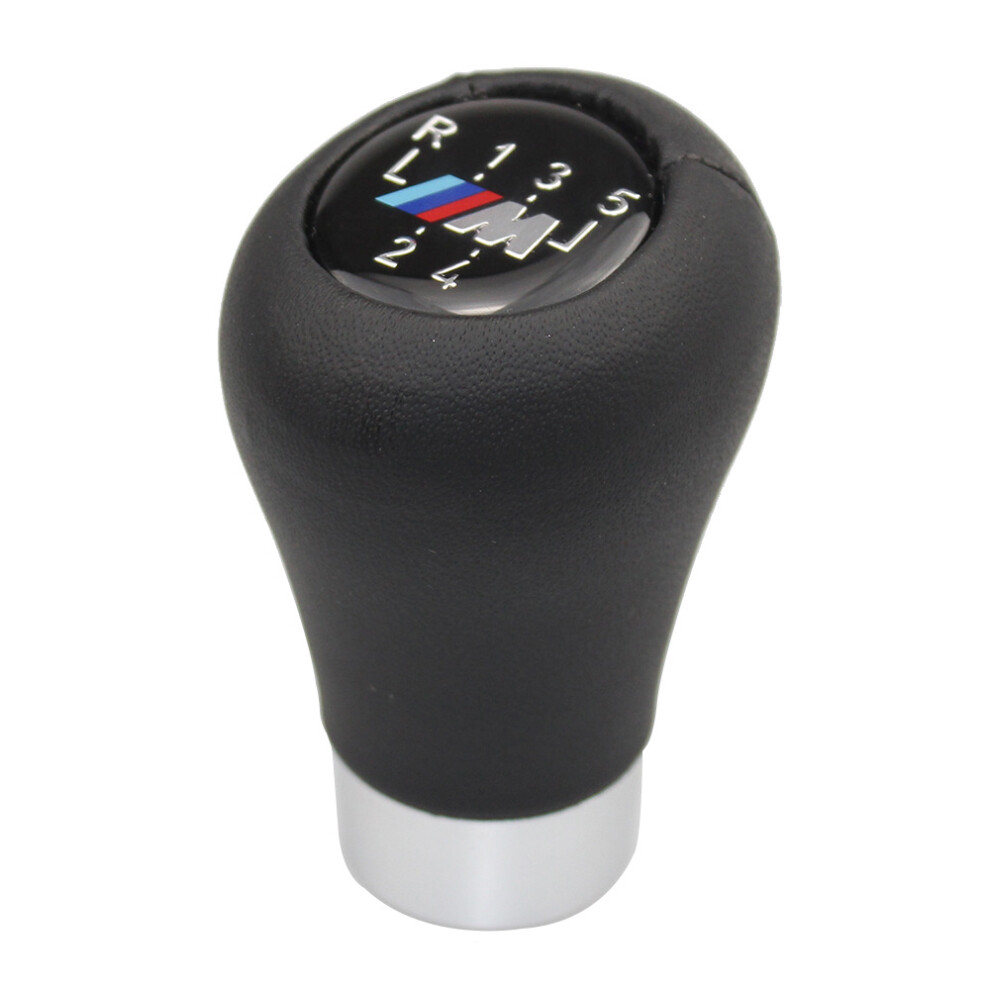 For Bmw Series Leather Manual Gear Shift Knob With Adapter Black 9113374524100