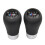 For BMW Series Black Leather Manual Gear Shift Knob With Adapter 4