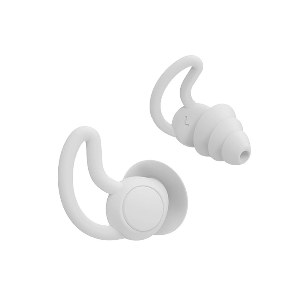 Noise Canceling Sleep Earplugs Waterproof Silicone 33Db Noise Canceling Sound Blocking Soft Sleep Earplugs Reusable Earplugs For Sleeping, Snoring (2 9113374524209