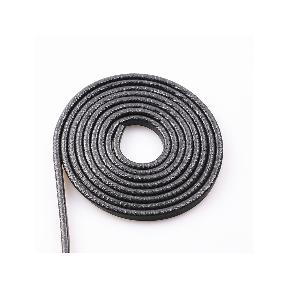 U Shaped Car Door Edge Guards Anti-Collision Rubber Car Door Protector Protect 5M (Black) Black 9113374524148