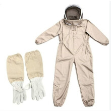 Imkeranzug, professionelle Bienenschutzausrüstung mit langen Handschuhen und Schleierhaube für Imker, XL