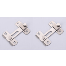 Hochwertiger Türriegel aus Edelstahl für Schiebetüren, Fensterriegel, Scheunen, Zuhause, Außenbereich (Silber), 2 Stück