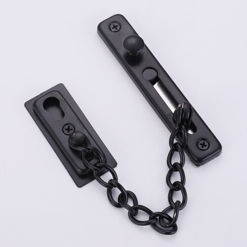 RVS deurketting (zwart)
