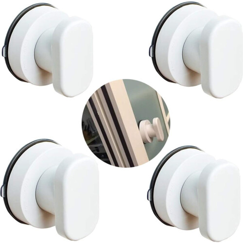 4 PCS Suction Cup Door Handle for Drawer Glass Door Bathroom Refrigerator Suction Pull Handle