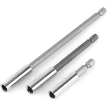 3 Stücke 1/4 "Magnetischer Bithalter Schraubendreherverlängerung Sechskantschaft 60mm 100mm 150mm Schraubendreher-Bitverlängerung