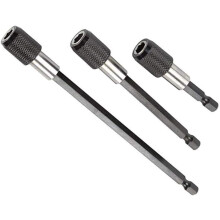 3er Set magnetische Schraubendreher-Bits mit Sechskantschaft 60 mm 100 mm 150 mm für Schrauben, Muttern und alle Bohrer und Handschraubendreher