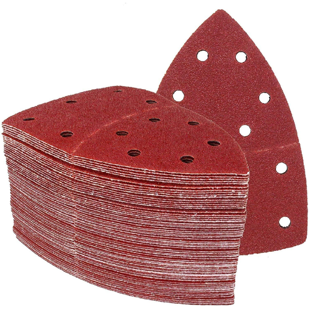 Photos - Power Tool Accessory Prio-Sanding Triangles 60 pieces 11 holes 105 x 152 mm Mixpack  for multiple sanders Sa(10 x grit 40/60/80/120/180/240 each)