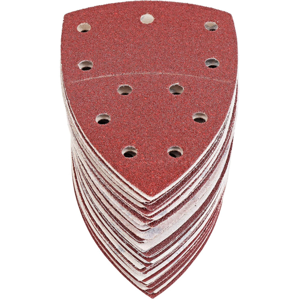 Photos - Power Tool Accessory 60 Triangle Sanding Sheets Triangular Sanding Paper Mouse Delta, 105 x 152 mm, Grit P40/60/80/120/180/240
