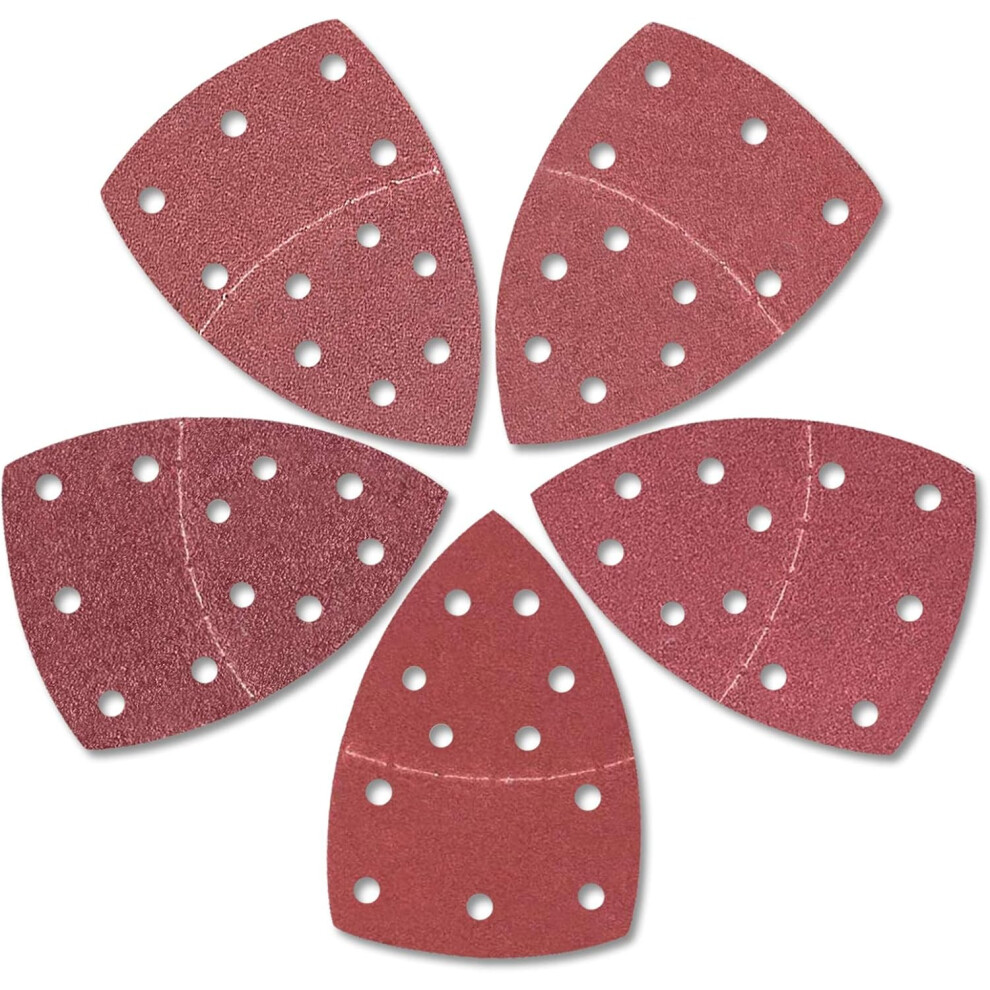 Photos - Power Tool Accessory 50 Pieces 11 Hole Sanding Sheets for Sander 152 x 105mm, Sandpaper Grit 40 60 80 120 180, Backing Pad for Sanding / Polishin