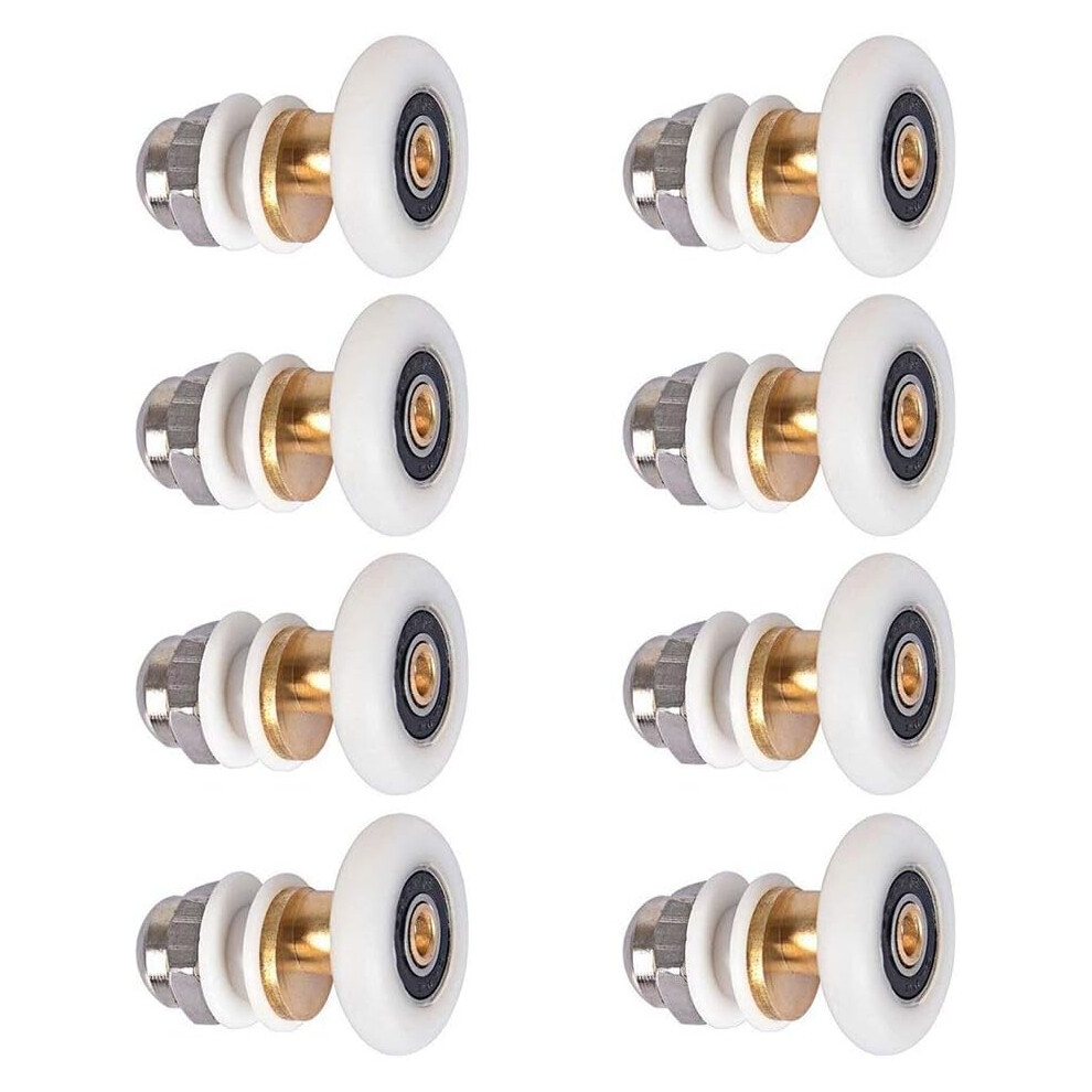 Shower Door - Roller Caster Wheel For Shower Door Sliding Rollers Door Roller Replacement Wheel 8Pcs 19Mm 9113374526753