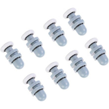 8 Stück langlebige Duschtürschienen aus Kunststoff, Gleitschienenlager für Badezimmerglas für Ersatzteile (20 mm)