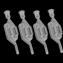 4 piezas de esclusa de aire de pl?stico con tap?n, tap?n de fermentaci?n de esclusa de aire para la fermentaci?n de cerveza y la elaboraci?n de vino