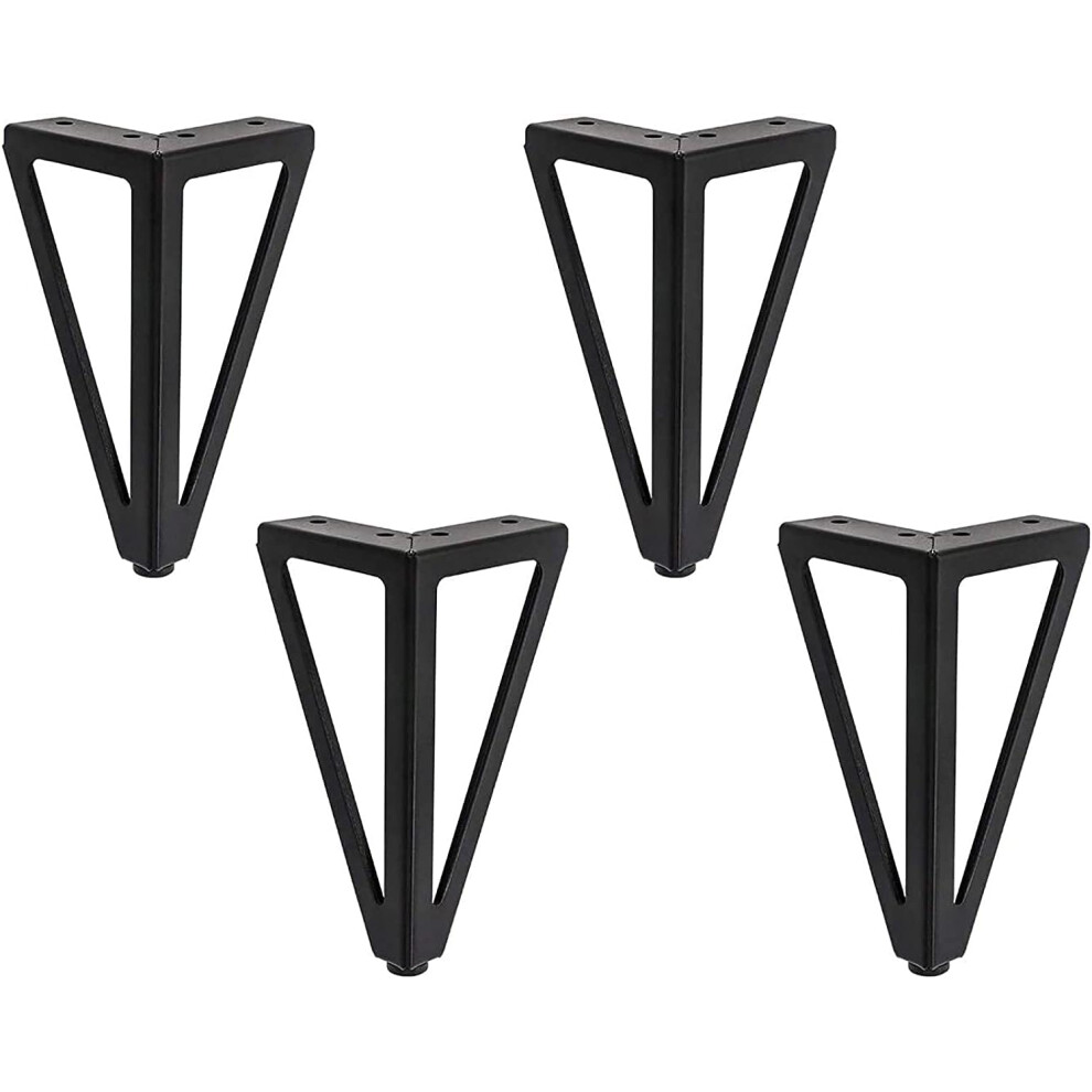 4Pcs Black Metal Table Legs Interchangeable Furniture Legs For Coffee Table/Tv/Sofa/Bed And Other Furniture Legs With Screws.(15Cm) 9113374528146