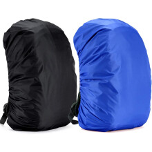 Stück wasserdichte Rucksackhülle, Schutzhülle, Regen-/Staubschutz für Rucksäcke, Outdoor-Reisen, Klettern (blau/schwarz), 55 l