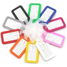 10 Pack Luggage Tag Suitcase Travel Accessories Identify Tags, Colorful Plastic Baggage Tags for Baggage, Travel Tags