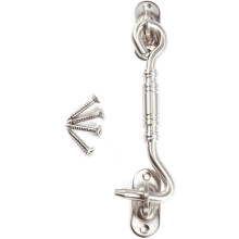 Cabin Hook, Gate Latch 4 inch Stainless Steel Eye Shed Door Latch for Shed Door Garage Door Windows Cabin