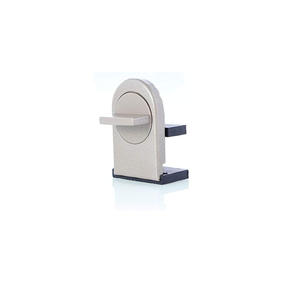 Bloque-portes et fenêtres coulissantes gris pour la sécurité de bébé et antivol (1 pcs)