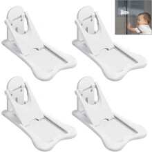 4 Stück Schiebetürstopper, Baby Sicherheitsschloss Fensterstopper Schranksicherungen, Fensterstopper ohne Bohren