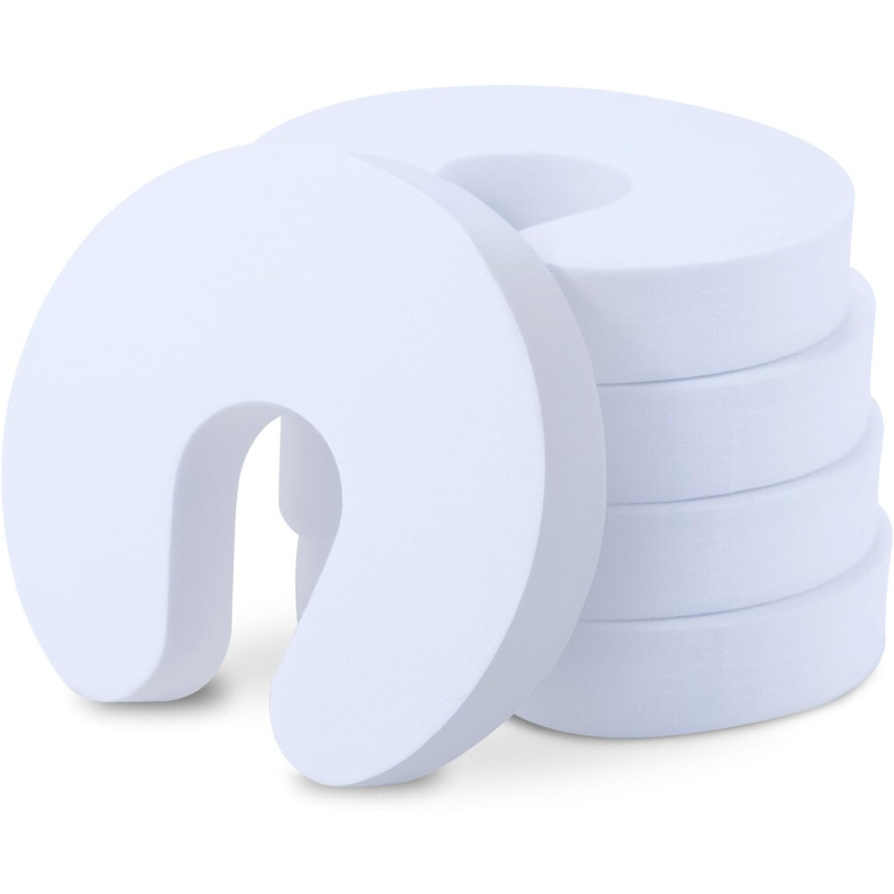 Door Stopper Shock Absorber - Baby Safety Door Block [Pack Of 5], Foam Door Stopper, Anti-Pinch Door Stopper, Child Safety Finger Protection, Foam Doo Lifeasy