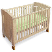 Moskitonetz Babybett, Wiege und Reisebett mit Reißverschluss und schnellem und einfachem Öffnen - bequem und universell