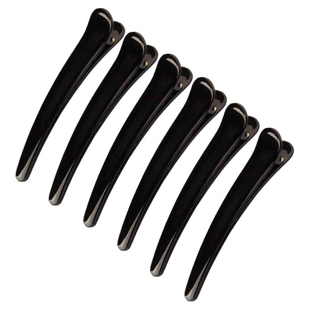 6 Pcs Alligator Hair Clips, Duckbill Hair Clips, Salon Barrettes, Plastic Hairdresser Clips, for Women/Girls, Professional Makeup and Hairstyle-image-OPC-PG5VBS7-NEW
