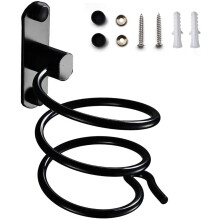 Haartrocknerhalter, Haartrocknerständer mit Steckdosenhalter, für Hotel, Badezimmer, Toilette, Friseursalon