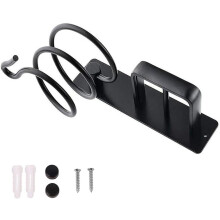 Haartrocknerhalter, Haartrocknerständer und Glätteisen, Haartrocknerhalter, für Hotel, Badezimmer, Toilette, Friseursalon