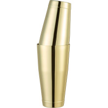 Boston Shaker Cocktail-Set, Kupferfarbe, beschwerter Doppelbecher 850 ml + 530 ml, Edelstahl (Gold)
