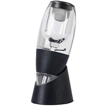 Weinbelüfter-Entferner mit Sockel für Rotwein, für Männer und Frauen, Schwarz