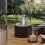 Freestanding Tabletop Ventless Ethanol Fireplace with Glass Screen 2