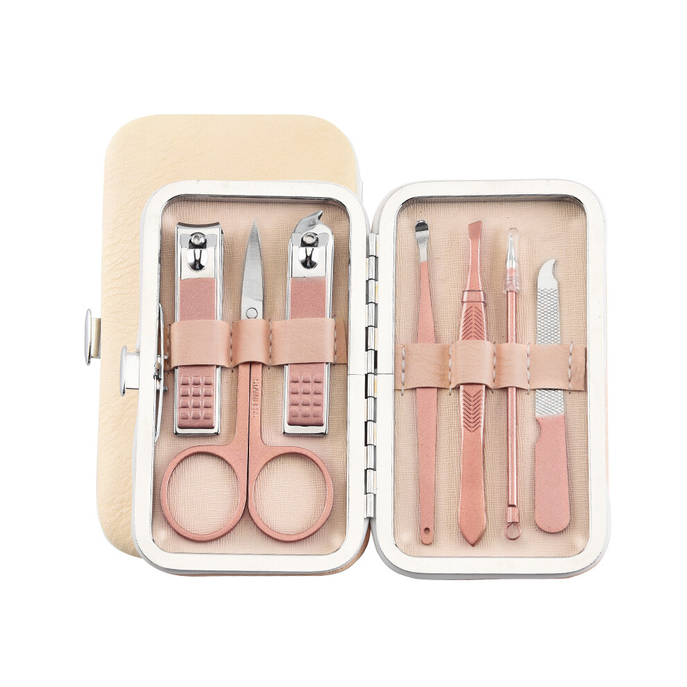 Lifeasy Manicure Pedicure Kit, 7Pcs Professional Nail Clipper Set Stainless Steel Cuticle Cutter, Manicure Pedicure Kit With Exquisite Box For Travel And Home