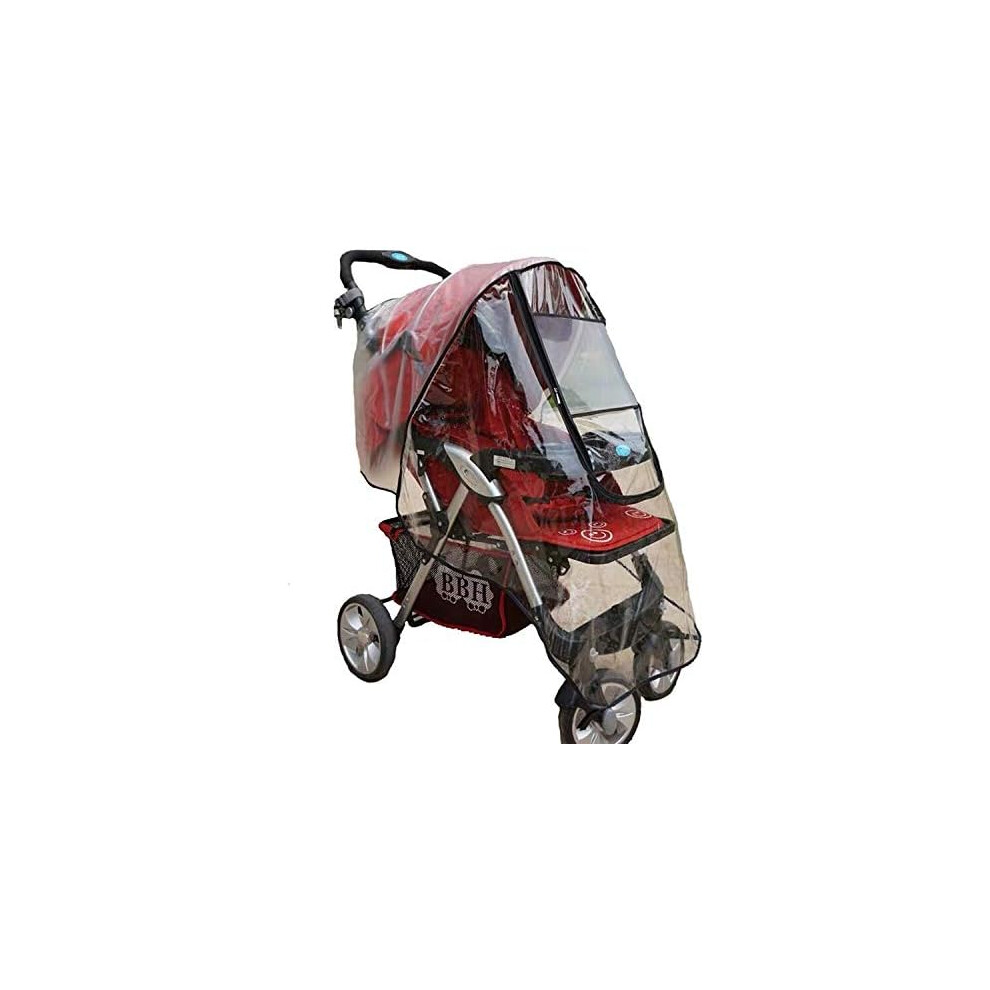 Universal Baby Stroller Rain Cover - Protection From Rain, Snow, Wind, Dust, Travel - Transparent Lifeasy