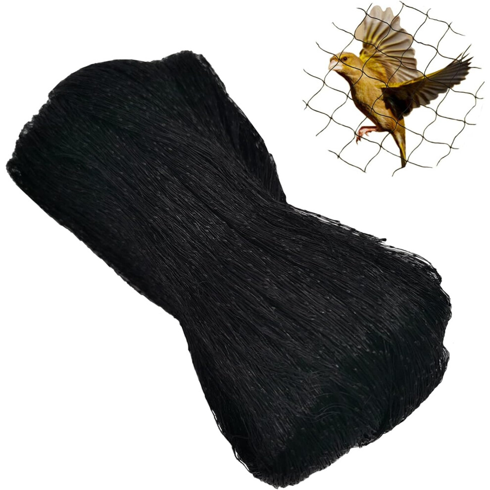 Filet anti-oiseaux, filet anti-oiseaux 4 m x 10 m, filet de protection contre les oiseaux, filet pour arbres fruitiers, filet anti-oiseaux noir pour p
